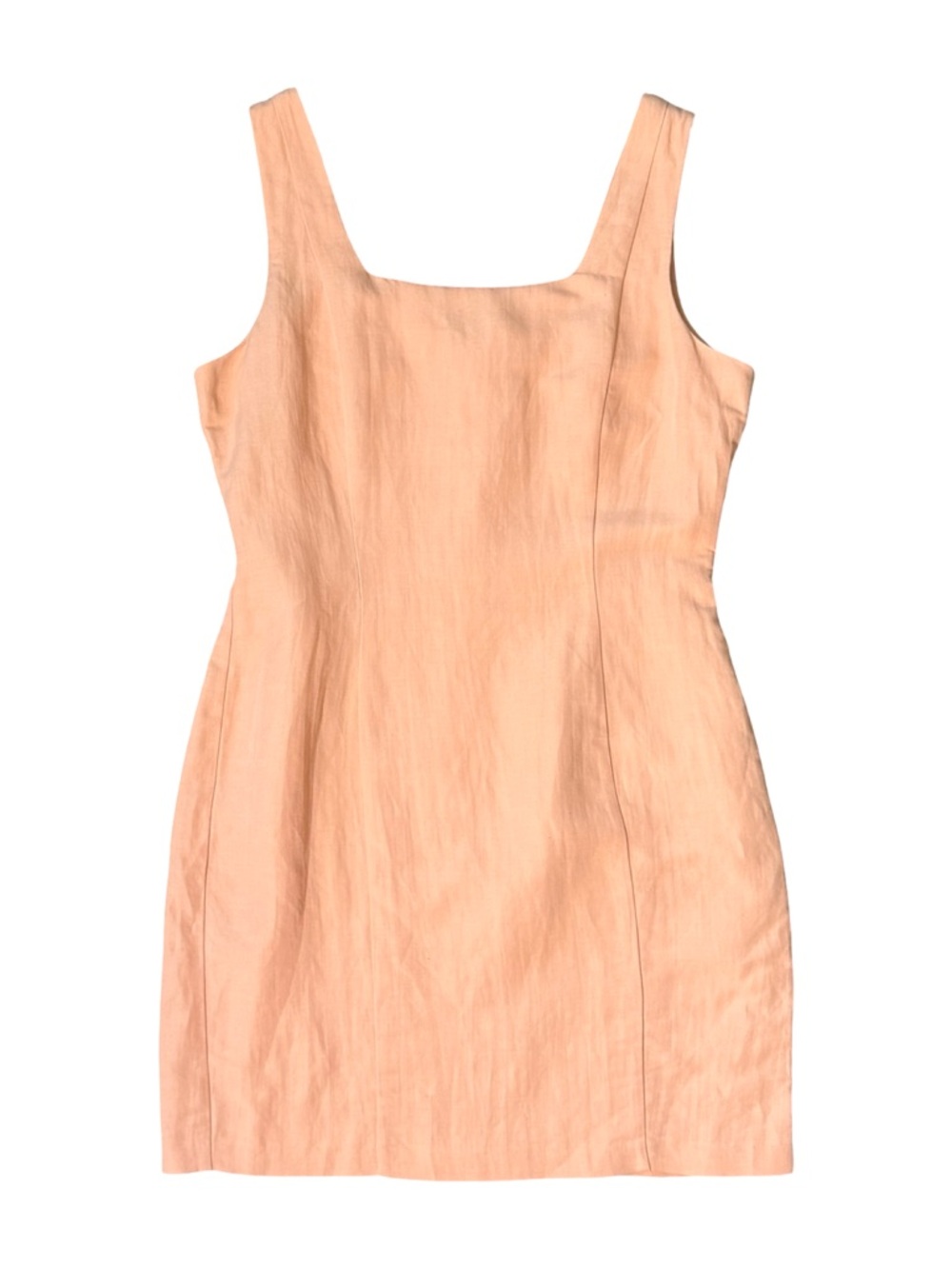 The Limited Blush Peach Linen Blend Sheath Dress Size 12 Sleeveless‎ Minimalist